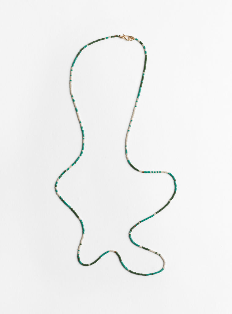 Miyuki Beads Necklace Greens from Helena Rohner at Couverture & The Garbstore
front 