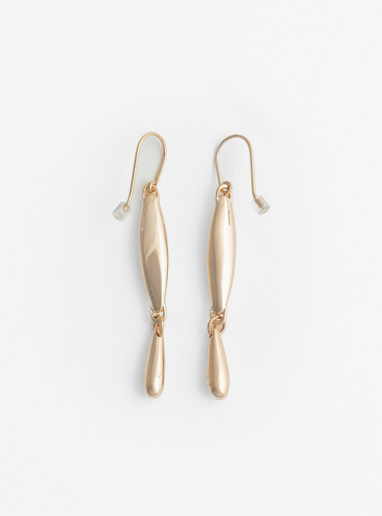 Long Links Earrings Gold Plated Brass from Helena Rohner at Couverture & The Garbstore
front 