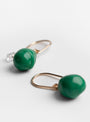 Small Glass Bead Earrings Green from Helena Rohner at Couverture & The Garbstore
side 