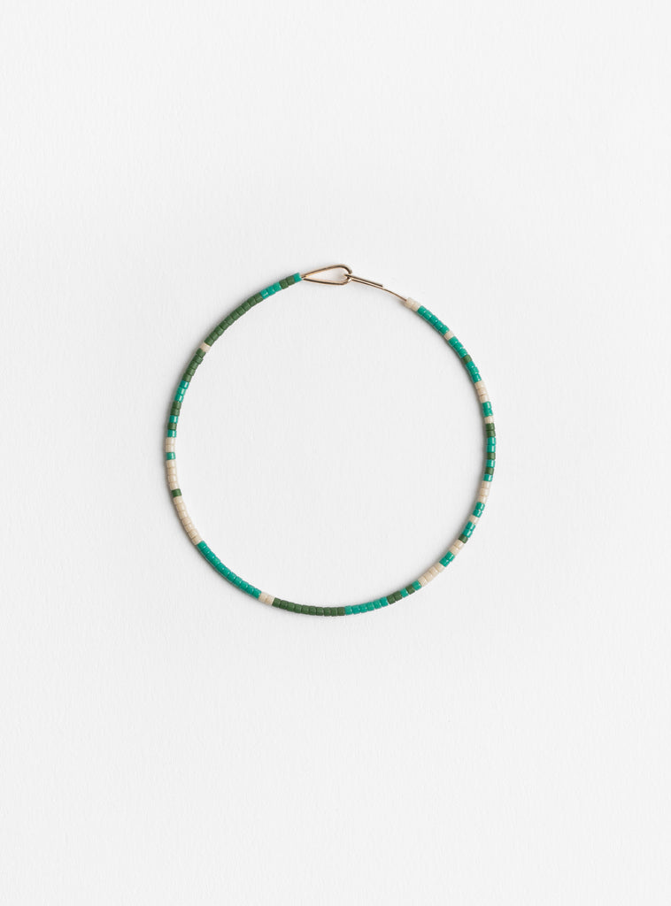 Miyuki Beads Fine Wire Bracelet Greens from Helena Rohner at Couverture & The Garbstore
front 