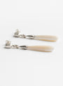 The Mother of Pearl Drop Earrings from Dunton Ellerkamp at Couverture & The Garbstore
side