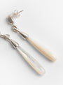 The Mother of Pearl Drop Earrings from Dunton Ellerkamp at Couverture & The Garbstore
side 