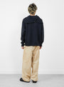 Vintage Half Zip Sailor Hood Sweatshirt Black from A.PRESSE at Couverture & The Garbstore
frnt model
