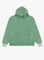 Vintage Half Zip Sailor Hood Sweatshirt Green from A.PRESSE at Couverture & The Garbstore 
front 