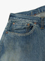 The No.37 Washed Wide Denim Pants Vertical Fade from A.PRESSE at Couverture & The Garbstore
pocket