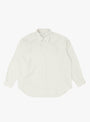 The Double Weave Twill Regular Collar Shirt from A.PRESSE comes in Ecru from Couverture & The Garbstore
front 