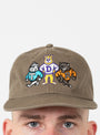 Not Our Team Cap Walnut from TDR at couverture & The Garbstore
model 