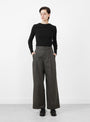 The Watson Trouser from Soeur comes in Anthracite Grey at Couverture & The Garbstore
model front 