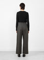 The Watson Trouser from Soeur comes in Anthracite Grey at Couverture & The Garbstore
model back
