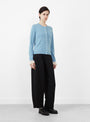 Diane Knit Cardigan Blue from Sea at Couverture & The Garbstore
model side 