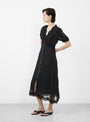 Melody Puff Sleeve Dress Black Polka Dot from Sea at Couverture & The Garbstore
model side 