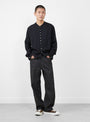 The Gauze Linen Herringbone Stand Penny Shirt from Kapital at Couverture & The Garbstore
model front 