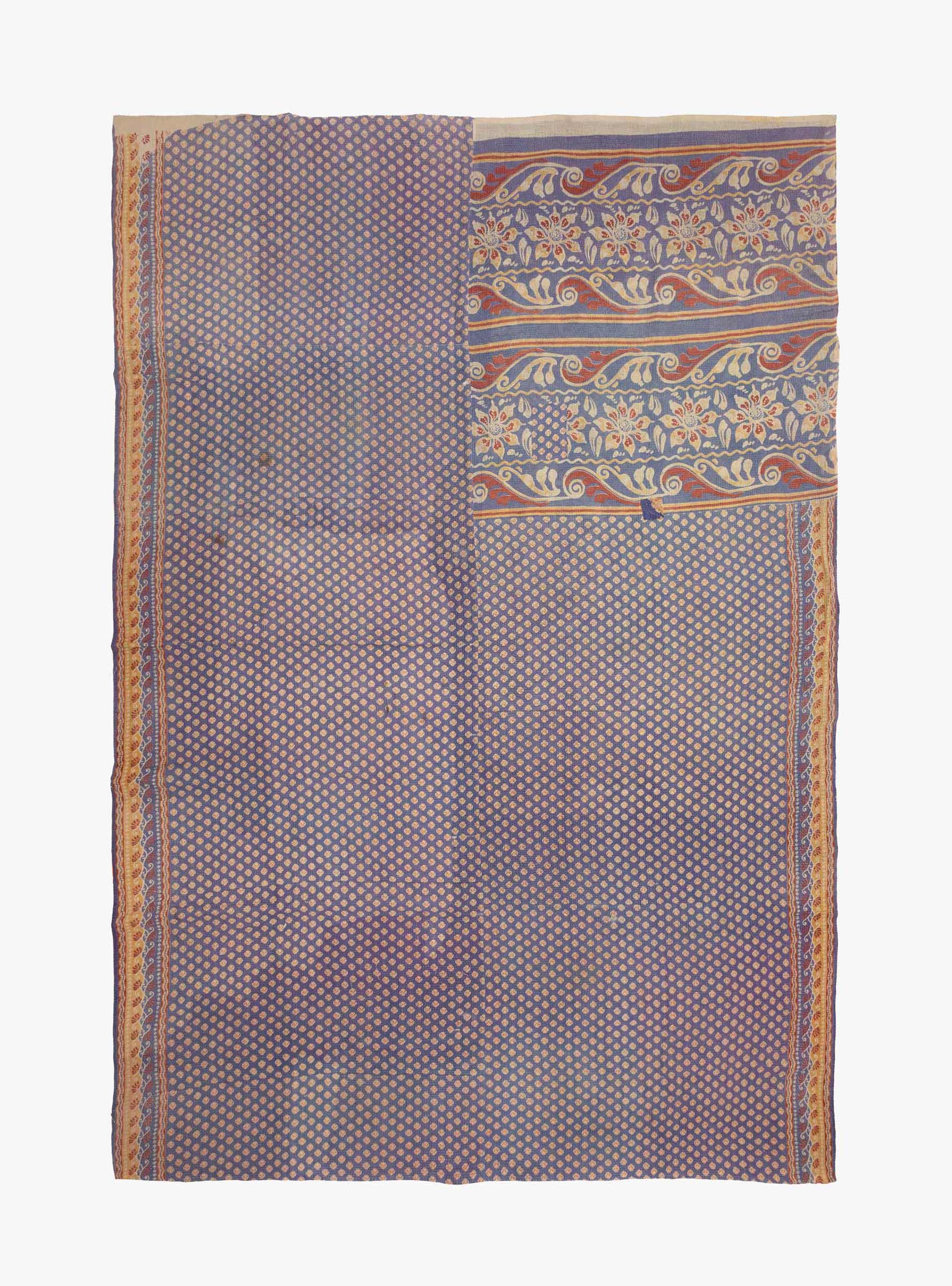 Lavender and Orange Kantha - Thumbnail 2