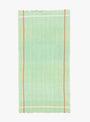 Pinstripe Towel in Mint from Auntie Oti at Couverture & The Garbstore
front 