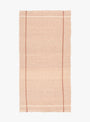 Chambray Towel Sand/Brown Stripe from Auntie Oti at Couverture & The Garbstore
front 