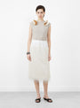 Fringe Skirt White from TOGA PULLA at Couverture & The Garbstore
model front 