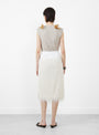 Fringe Skirt White from TOGA PULLA at Couverture & The Garbstore
model back