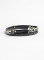 Ring Metal Narrow Belt Black from TOGA PULLA at Couverture & The Garbstore
back