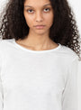 The Harry Long Sleeve T Shirt from Elliot Organics comes in White at Couverture & The Garbstore
detail