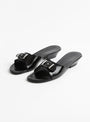 Nua Slip On Sandals Night from About Arriane at Couverture & The Garbstore
front 