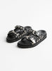 Classic Leather Buckle Sandals Black from TOGA PULLA at Couverture & The Garbstore
front 
