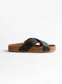 X Band Cork Footbed Sandal Black from Dragon Diffusion at Couverture & The Garbstore
side 