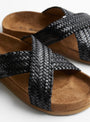 X Band Cork Footbed Sandal Black from Dragon Diffusion at Couverture & The Garbstore
detail