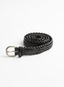 The 2cm 9ply Polo Tip Belt comes in Black from Dragon Diffusion at Couverture & The Garbstore
side