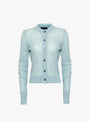 The Griffith Cardigan from Soeur comes in Celadon Blue at Couverture & The Garbstore
front 