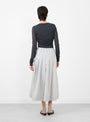 The Amalia Skirt from Soeur comes in Light Grey at Couverture & The Garbstore
model back