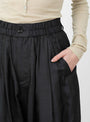Vernon Silk Trousers Black from Soeur at Couverture & The Garbstore
model waist