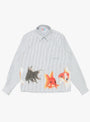 Goldfish Button Down Shirt Grey