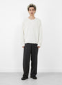 Patch Trousers Grey Wool from mfpen at Couverture & The Garbstore
model front 