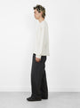 Patch Trousers Grey Wool from mfpen at Couverture & The Garbstore
model side