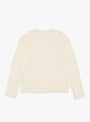 Long Sleeve Round Neck Sweater Off White Stripe from mfpen at Couverture & The Garbstore
back