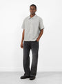 The Straight Cut Jeans come in Stonewashed Black from mfpen at Couverture & The Garbstore
model front