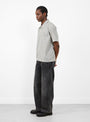 The Straight Cut Jeans come in Stonewashed Black from mfpen at Couverture & The Garbstore
model side
