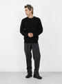 The Signature Crewneck from BATONER arrives in Black at Couverture & The Garbstore
model front