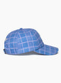 Tartan Print 6 Panel Cap Blue from Pawa Speed Sports at Couverture & The Garbstore
side  