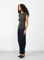 Indra T-Shirt Verdigris at Couverture & The Garbstore
model side