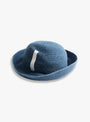 Paper Linen Braid Denim Hat Short comes in Blue Wash from Mature Ha t Couverture & The Garbstore
front 