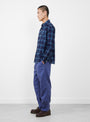 Original BL Plaid Shirt Blue from Post O'Alls at Couverture & The Garbstore
model side