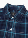 Original BL Plaid Shirt Blue from Post O'Alls at Couverture & The Garbstore
collar 