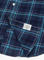 Original BL Plaid Shirt Blue from Post O'Alls at Couverture & The Garbstore
label 
