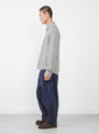 Curtis Shirt Seersucker Stripe from YMC at Couverture & The Garbstore
model side