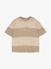 The Triple T-Shirt from YMC comes in Beige and Stone at Couverture & The Garbstore
front
