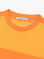Triple T-Shirt Orange and Yellow from YMC at Couverture & The Garbstore
neckline
