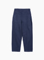 Twisted Seam Trouser Navy from YMC at Couverture & The Garbstore back 