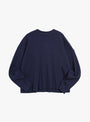 Perforated Studio Sweatshirt Navy at Couverture & The Garbstore
front