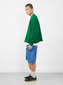 Studio Sweatshirt Green from YMC at Couverture & The Garbstore
model side